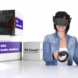 Product image of VR therapy for addictions, old train station